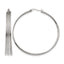 Stainless Steel Polished Hoop Earrings for Women