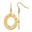 Stainless Steel Ion-Plated Polished Flower Drop Dangle Earrings for Women