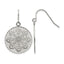 Stainless Steel Polished Flower Drop Dangle Earrings for Women