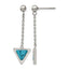 Stainless Steel Polished Drop Dangle Earrings for Women