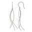 Stainless Steel Polished Textured Drop Dangle Earrings for Women