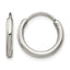 Stainless Steel Polished Endless Hoop Earrings for Women