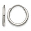 Stainless Steel Polished Endless Hoop Earrings for Women