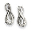 Stainless Steel Polished Cubic Zirconia Drop Dangle Earrings for Women