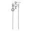 Stainless Steel Polished Twisted Drop Dangle Earrings for Women