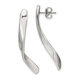 Chisel Stainless Steel Polished Twisted Post Earrings