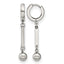 Stainless Steel Polished Hinged Huggie Hoop Earrings for Women