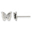 Stainless Steel Polished Button Earrings for Women