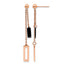 Stainless Steel Multi-Color Polished Drop Dangle Earrings for Women