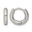 Stainless Steel Polished Hinged Huggie Hoop Earrings for Women