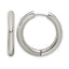 Stainless Steel Polished Hinged Huggie Hoop Earrings for Women