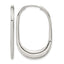 Stainless Steel Polished Hinged Huggie Hoop Earrings for Women