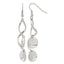 Stainless Steel Polished Twisted Drop Dangle Earrings for Women