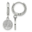 Stainless Steel Polished Huggie Hoop Earrings for Women