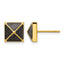 Stainless Steel Gold-Tone Polished Stud Earrings for Men