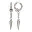 Stainless Steel Polished Hinged Drop Dangle Earrings