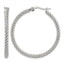 Stainless Steel Polished Hoop Earrings for Women