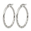 Polished Gold-Tone Stainless Steel Hoop Earrings 2mm