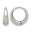 Stainless Steel Polished Hinged Hoop Earrings