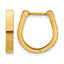 Stainless Steel Gold-Tone Polished Hoop Earrings