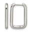 Polished Stainless Steel Hoop Earrings 2.5mm