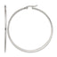 Polished Stainless Steel Hoop Earrings 2mm Diameter