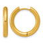 Polished Gold-Tone Stainless Steel Hoop Earrings 19.85mm