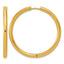 Polished Gold-Tone Stainless Steel Hoop Earrings 41.15mm