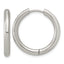 Stainless Steel Hinged Huggie Hoop Earrings for Women