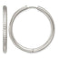 Stainless Steel Hinged Cubic Zirconia Huggie Hoop Earrings for Women