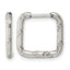 Polished Stainless Steel Hoop Earrings 14.7mm