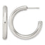 Stainless Steel C-Hoop Earrings for Women