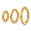 Polished Gold-Tone Stainless Steel Jewelry Set