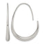 Polished Stainless Steel Hoop Earrings 28.8mm