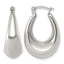 Polished Stainless Steel Hoop Earrings 18.75mm