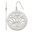 Stainless Steel Polished Flower Drop Dangle Earrings for Women