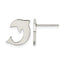 Stainless Steel Polished Button Earrings for Women