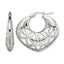 Stainless Steel Polished Creole Hoop Earrings for Women