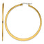 Stainless Steel Gold-Tone Polished Hoop Earrings for Women