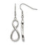 Stainless Steel Polished Infinity Drop Dangle Earrings for Women