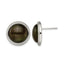 Stainless Steel Polished Button Earrings for Women