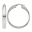 Stainless Steel Polished Hoop Earrings for Women