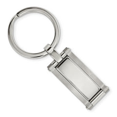 Chisel Stainless Steel Brushed and Polished Key Ring
