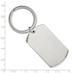 Chisel Stainless Steel Brushed and Polished 1.85mm Reversible Key Ring