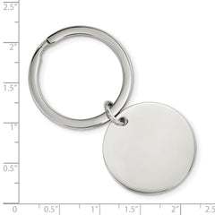 Chisel Stainless Steel Brushed and Polished 1.85mm Reversible Circle Key Ring