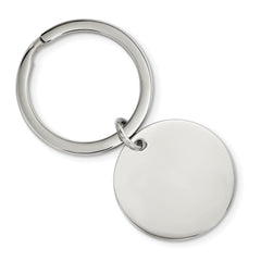 Chisel Stainless Steel Brushed and Polished 1.85mm Reversible Circle Key Ring