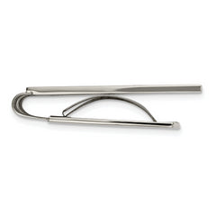 Chisel Stainless Steel Polished with Black and Red Carbon Fiber Inlay Money Clip