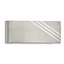 Chisel Stainless Steel Sterling Brushed with Silver Inlay CZ Money Clip