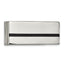 Chisel Stainless Steel Polished Black Carbon Fiber Inlay Money Clip