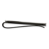 Chisel Stainless Steel Brushed and Polished Black IP-plated Money Clip